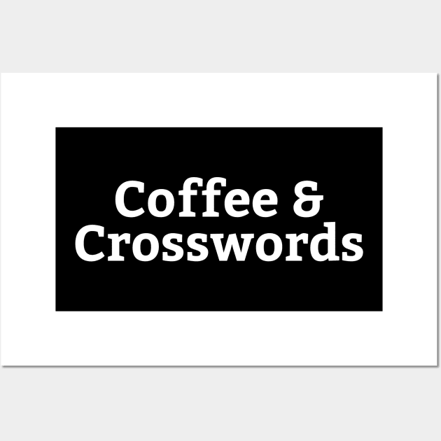 Coffee And Crosswords Wall Art by HobbyAndArt